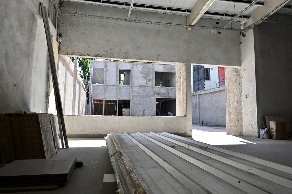 Avanzan los trabajos del nuevo “Centro Deportivo y Sede de la Unión Vecinal Villa Martinez” ubicado en calle O'Higgins entre Sarratea y Pellegrini.